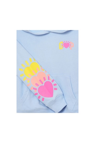 Kız Çocuk Relaxed Gap Logo Fransız Havlu Kumaş Sweatshirt mavi