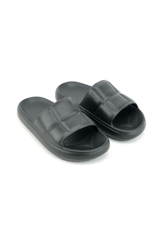 Gezer Kadın Yazlık Banyo Bahçe Havuz Terlik Siyah