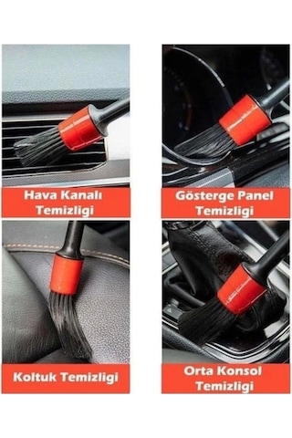 İsgstore Araba Temizlik Detay Fırçası 5li Set