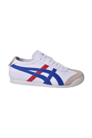 Bs Shoes Tayger Unisex Spor Ayakkabı Kaymaz Taban Oxford Sneakers Beyaz Mavı