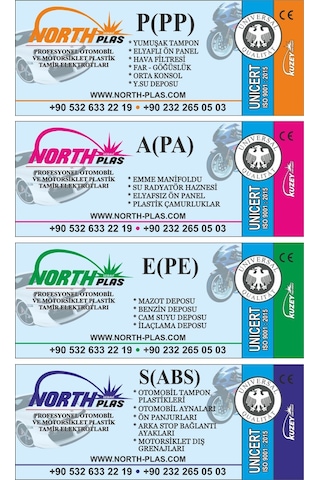 Plastik Elektrot - Kaynak Çubuğu - Kaynak Teli Abs-Pa-A-Pp-Pe-