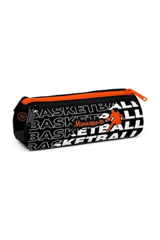 Minosso Basketbol Desenli Erkek Çocuk Üç Bölmeli Kalem Çantası 6010 Karışık