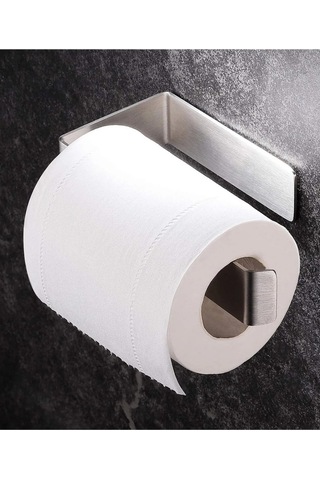 Paslanmaz Çelik Tuvalet Kağıtlığı / Yapışkanlı Sistem / Banyo As