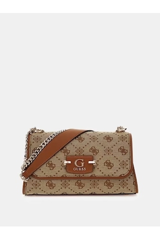 Guess Neda 4g Ve Peony Logolu Kadın Çapraz Çanta Hwjp9654210 Kahverengi