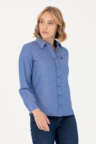 U.s. Polo Assn. Kadın Saks Gömlek Basic 50277630-vr045 Saks Mavisi Saks