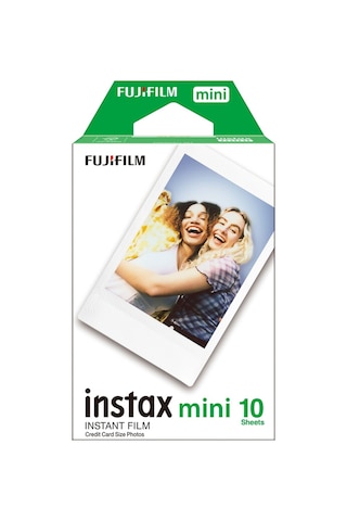 Fujifilm Instax Mini 12 Fotoğraf Makinesi + 10'lu Film + Kare Albüm + Şeffaf Kılıf Seti Beyaz