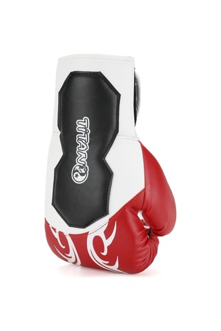 Titan Sport Kırmızı Siyah İşlemeli Boks Eldiveni Çok Renkli