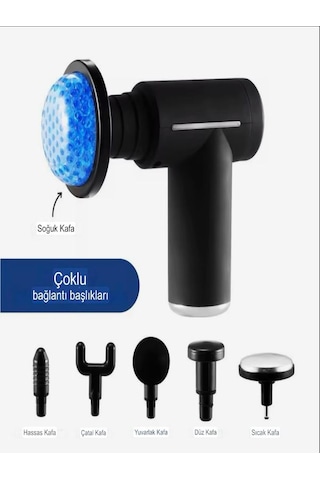 Amg-22 Sıcak Ve Soğuk Kompresli Şarjlı Titreşimli Masaj Aleti Sıyah