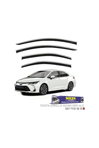 Toyota Corolla Uyumlu Kromlu Cam Rüzgarlığı Niken 2019-2020-2021