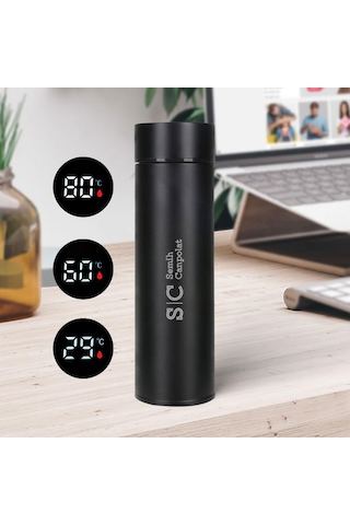 Thermohis 5551c Dereceli Çelik Termos Siyah