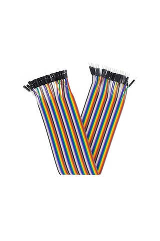 30cm 40 Pin Erkek Dişi Dupont Kablo Ayrılabilir 2.54mm 10 Renk Breadboard Atlama Kablosu Jumper Tes