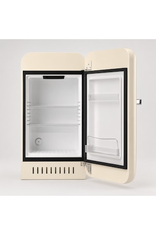 Elektromarla Retro Minibar Mini Buzdolabı Bej