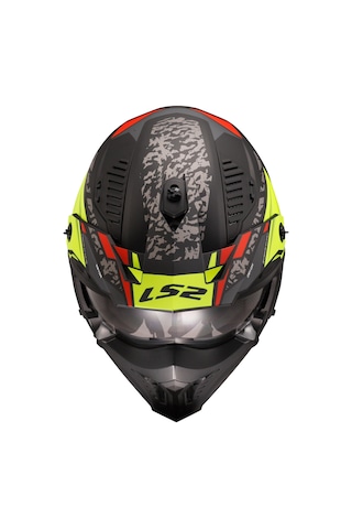 Ls2 Drıfter Devor Mat Siyah-neon Sarı Kask Sarı
