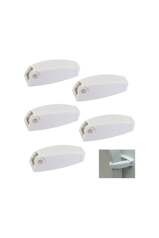 5 Adet Plastik Kampçı Kapı Kilidi Karavan Kapısı Plastik Kilidi Bagaj Kapağı Karavan Karavan Kampçı Seyahat Bagajı İçin Plastik Kilit