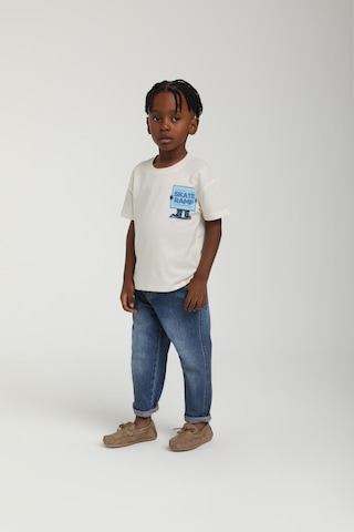 Escabel Erkek Bebek Sırt Baskılı Tshirt KREM