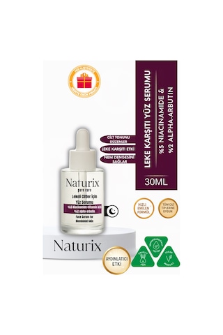 Leke Karşıtı Yüz Serumu %5 Niacinamide & %2 Alpha-arbutin Lekeli Ciltler İçin Etkili Bakım 30ml