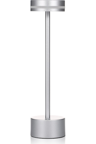 Springsun Neoglint Led Kablosuz Masa Lambası Metal Başucu Gece Lambası Dokunmatik Kontrol Kademesiz Kısılabilir 3 Işık Rengi