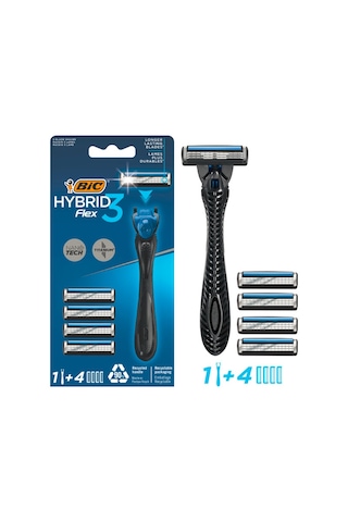 Bic Flex 3 Hybrid Tıraş Bıçağı + Başlık 4'lü