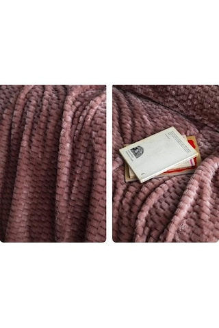 Ap Jakarlı Tek Kişilik Pembe Trusty Battaniye 160 220 Pembe
