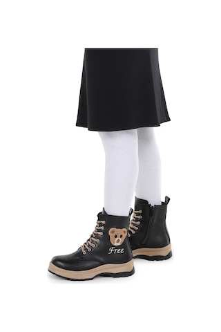 Kiko Kids Termo Taban Kız Çocuk Bot 625 Cilt Siyah Siyah
