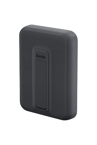 Magsafe Powerbank Benks Mp09 Magnetik Standlı İnce Tasarımlı Powerbank 6000mah 5w Siyah