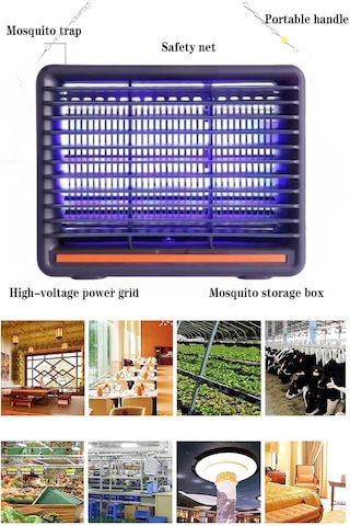 Füme Kasa Kara Sinek Öldürücü Mor Işık Elektrikli Sinek Cızz Ciha