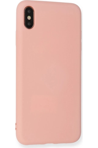 Gld-spt- Newface Apple Uyumlu iPhone Xs Max Kılıf Nano İçi Kadife Silikon - Pembe