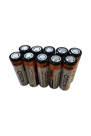 Orion 10 Adet 18650p 3.7v 2200mah 5c Şarj Edilebilir Pil 5c Anlı