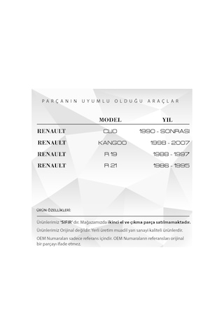 Renault R19, R21, Kangoo, Clio Için Benzin Geri Dönüs Valfi 560937415