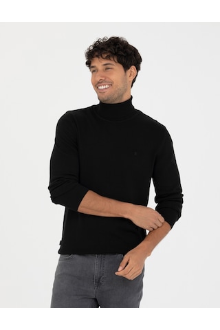Pierre Cardin Erkek Siyah Triko Kazak 50276162-vr046 Siyah
