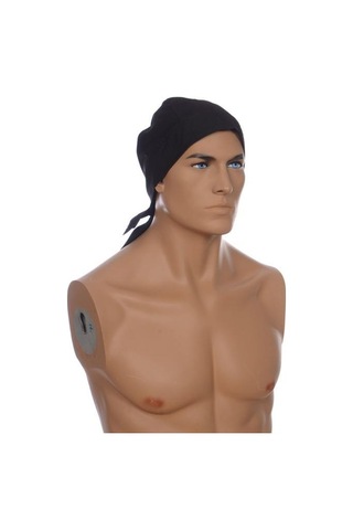 Formteks Aşçı Arka Kısım Bağlamalı Bandana Siyah