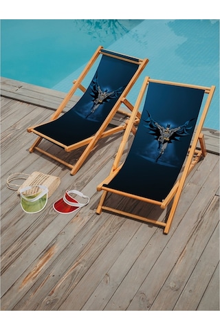 Bluehomeconcept Adawall Home Navy Blue Batman Şezlong