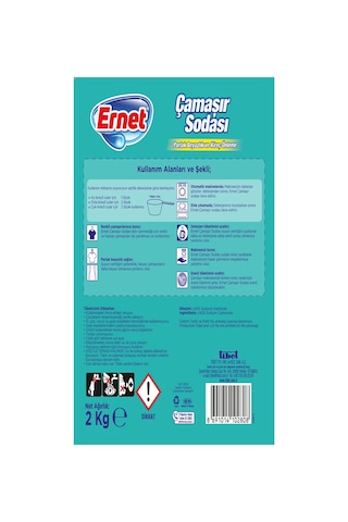 Ernet Çamaşır Sodası 2 Kg X 6 Adet