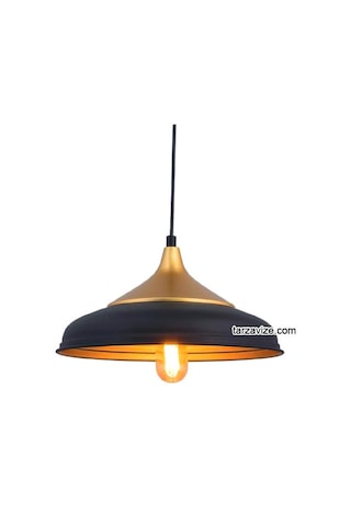 Tarzavize Trt12 Dekoratif Siyah Retro Sarkıt Avize