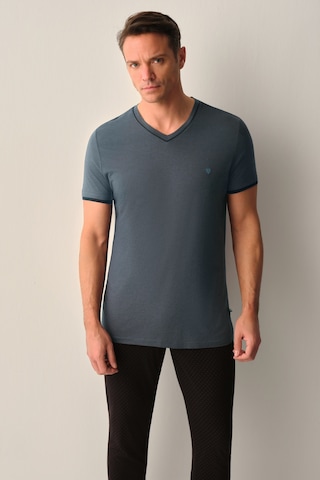 Suwen Sheldon Erkek Modal Pijama Takımı Sh26704660325 Siyah