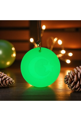 Ay Yıldız Karanlıkta Parlayan Fosforlu Dikiz Aynası Asma Süsü Yeşil