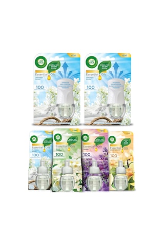 Air Wick Temizliğin Esintisi Elektrikli Oda Kokusu Cihaz Kit 2'li + Yedek Şişe 4'lü
