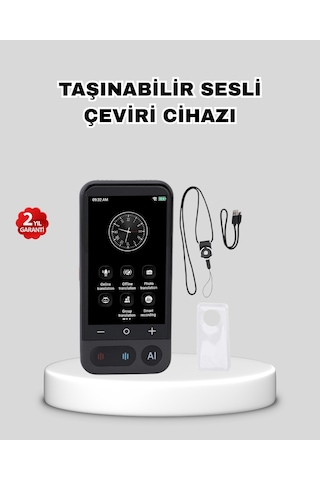 Taşınabilir Akıllı Sesli Çeviri Cihazı 139 Dil Desteği, Dokunmatik Ekran