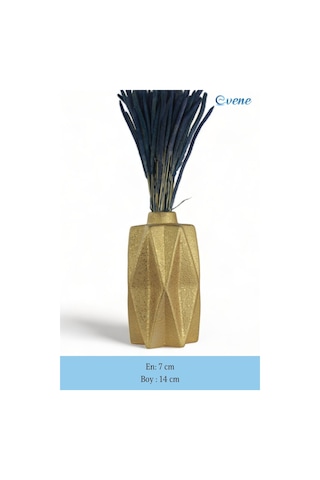 Vazo Küçük Vazo Masa Üstü Vazo Ev Dekorasyon Vazo Model 21 Altın Altın