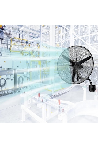 Atak Wfg-65-r Kumandalı Sanayi Duvar Tipi Endüstriyel Vantilatör 65 Cm