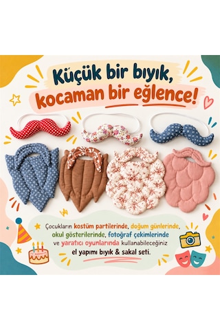 Aksesuar Bıyık-sakal Çok Renkli