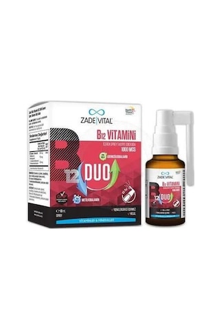 Zade Vital Vitamin B12 Duo 1000 Mcg Sprey 10 ML