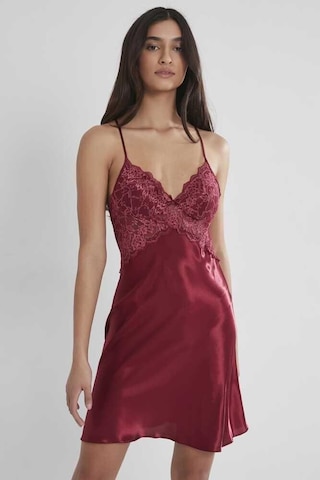 Pierre Cardin Saten Güpürlü Gecelik 608 Çok Renkli