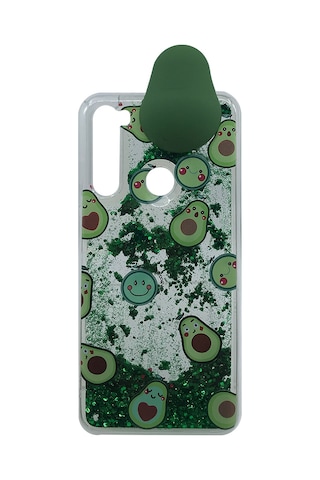 Nettech Oppo Reno 4 Uyumlu Sulu Simli Maskotlu Arka Koruma Kılıf