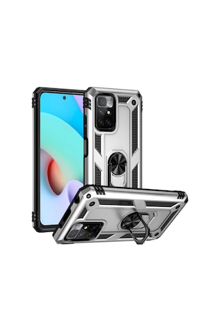 Teknomoda Xiaomi Redmi 10 2022 Kilif Yüzüklü Standli Korumali Tank Kapak 563906480