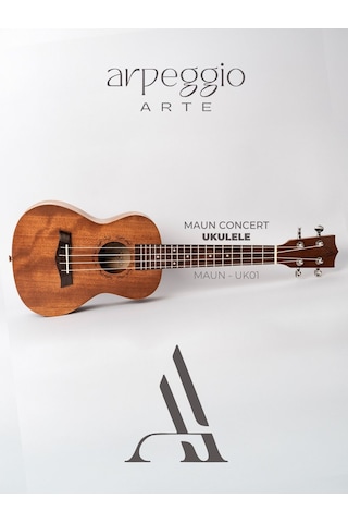 Arpeggio Arte - Maun Uk-01 Ukulele Maun Concert Profesyonel Ukulele - Kılıf Hediyeli Ahşap