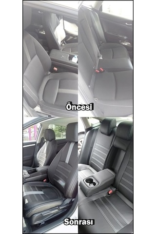 Honda Civic Araca Özel Deri Oto Koltuk Kılıfı (422154147)