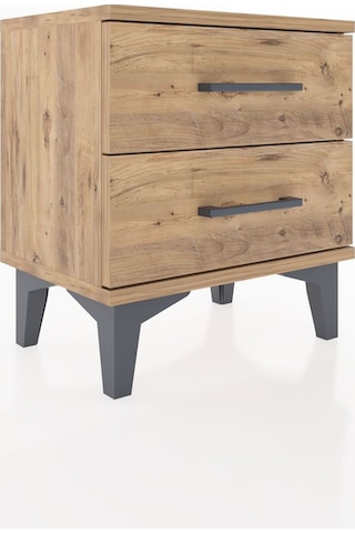 Arges Komodin 2 Çekmeceli 44x30x48 Çam-çam Çam