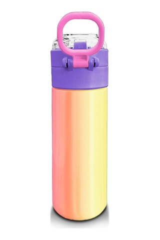 Coral High Kids Renk Geçişli Pipetli Ve Direkt İçim Çelik Termos 500 Ml 31868 Çok Renkli
