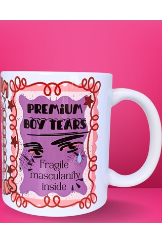 Premium Boy Tears Renkli Özel Tasarım Porselen Kupa Çok Renkli Premium Boy Tears Renkli Özel Tasarım Porselen Kupa Çok Renkli